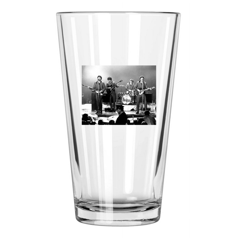 The Beatles John Lennon Paul Mccartney Harrison & Ringo Starr Pint Beer Glass