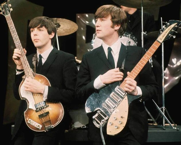 The Beatles John Lennon And Paul Mccartney Glossy Photo Music Print Poster
