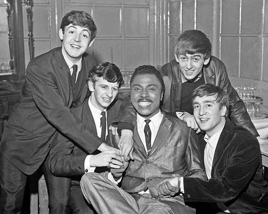 The Beatles And Little Richard Keychain Print John Lennon And Paul Mccartney