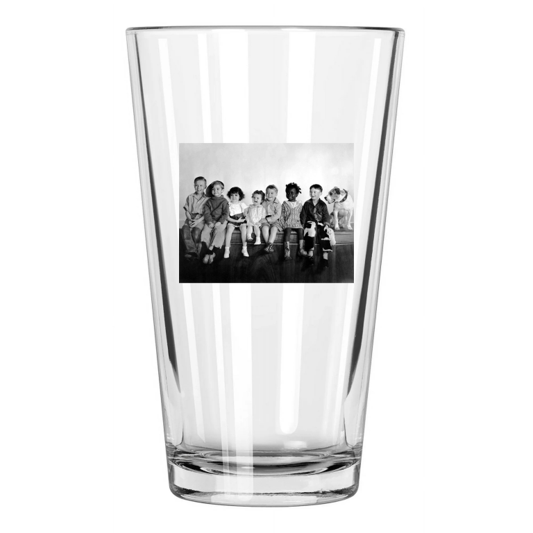The Little Rascals 'Our Gang' Photo Comedy Short Films Pint Beer Drinking Glass