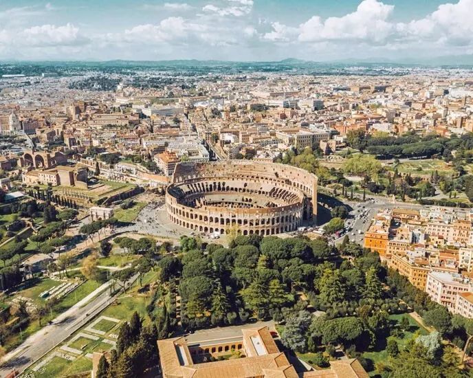 The Roman Colosseum In Rome Italy Glossy Keychain Coliseum Keychain Amphitheatre 2