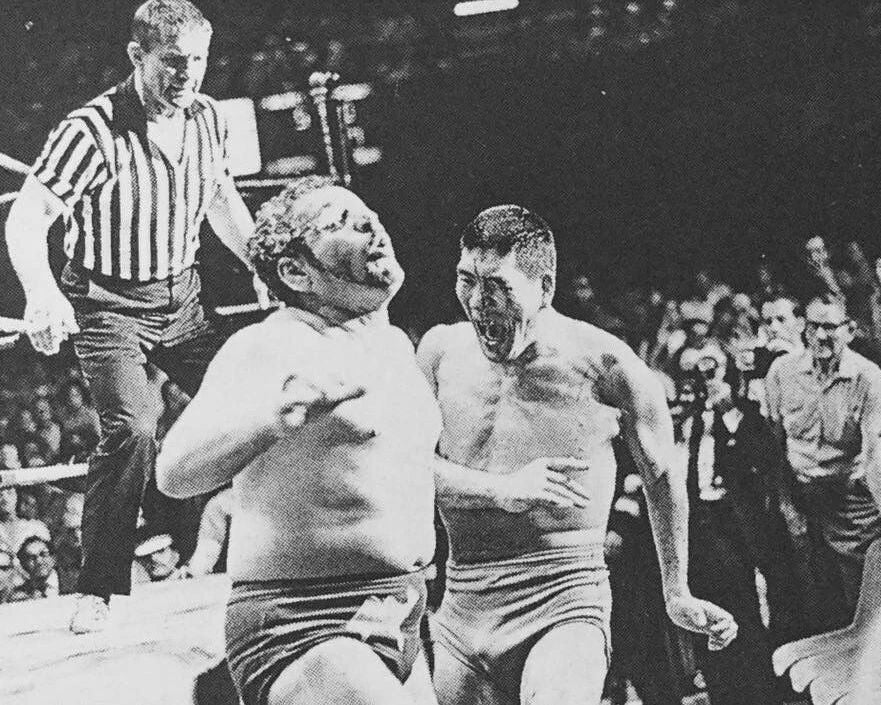 The Sheik Vs Giant Baba Magnet Wrestling Picture Wwf