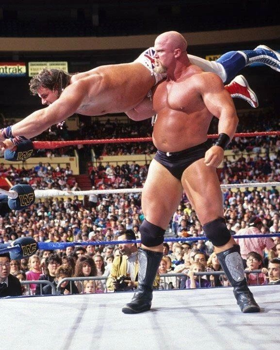 The Warlord Vs The British Bulldog Keychain Wrestling Picture Wwf
