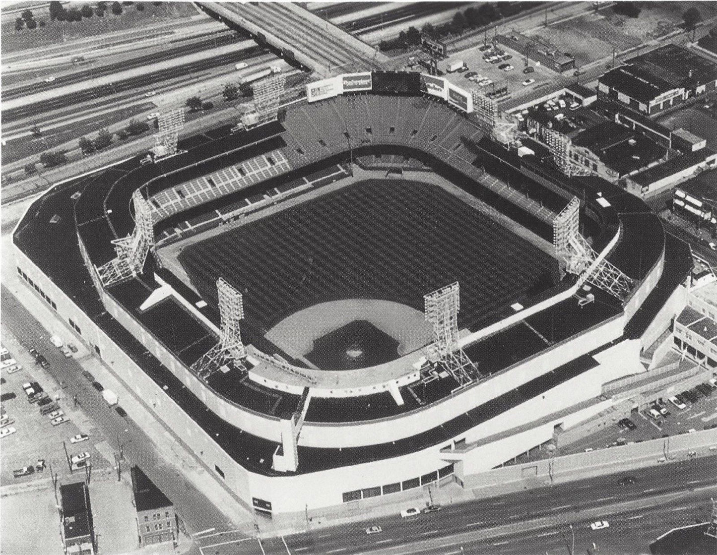 Tiger Stadium Photo Baseball Mlb Picture Detroit Tigers Aerial View