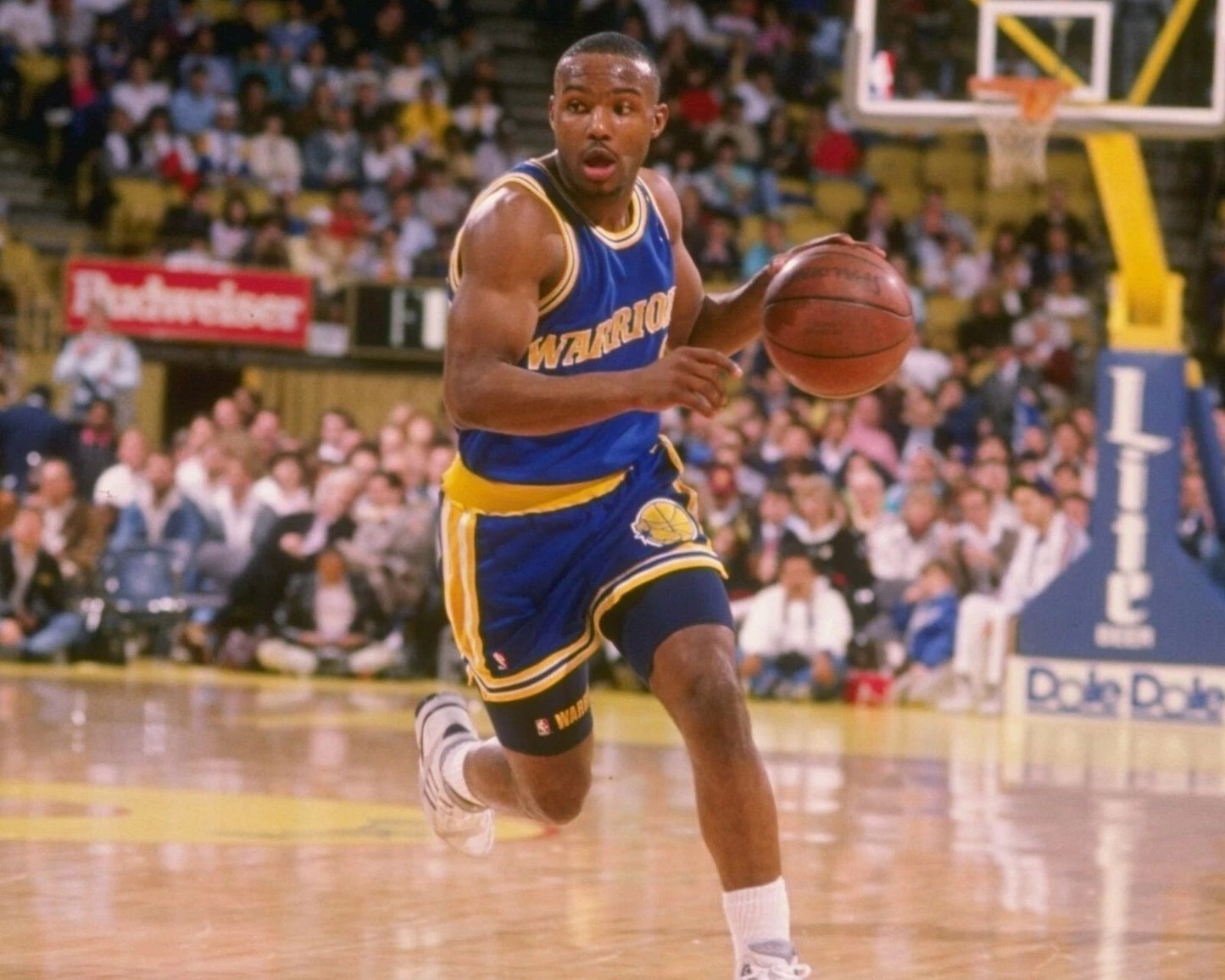 Tim Hardaway Photo Golden State Warriors Picture Basketball Nba Action