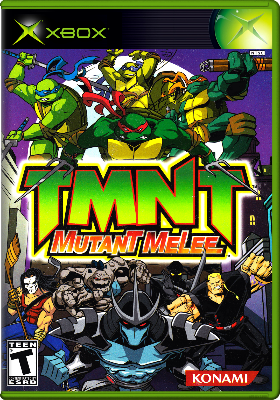 Tmnt Mutant Melee Xbox Print Poster