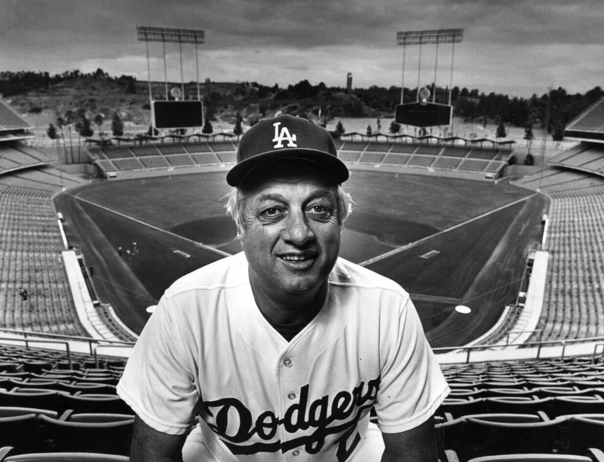 Tommy Lasorda Dodgers Baseball Manager Publicity Picture Magnet Print