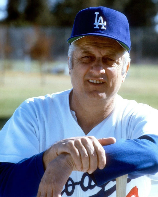 Tommy Lasorda Photo Los Angeles Dodgers Baseball Picture Mlb Close Up