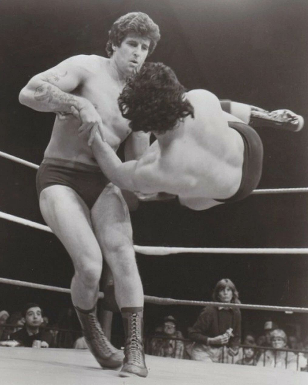 Tony Garea Magnet Wrestling Picture Wwf Wwwf Nwa Ring Action Bw