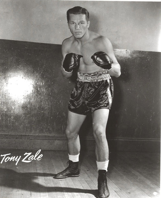 Tony Zale Keychain Boxing Picture