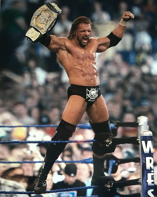 Triple H Keychain Wrestling Picture Wwe With Belt