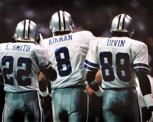 Troy Aikman, Michael Irvin And Emmitt Smith Keychain Dallas Cowboys Print