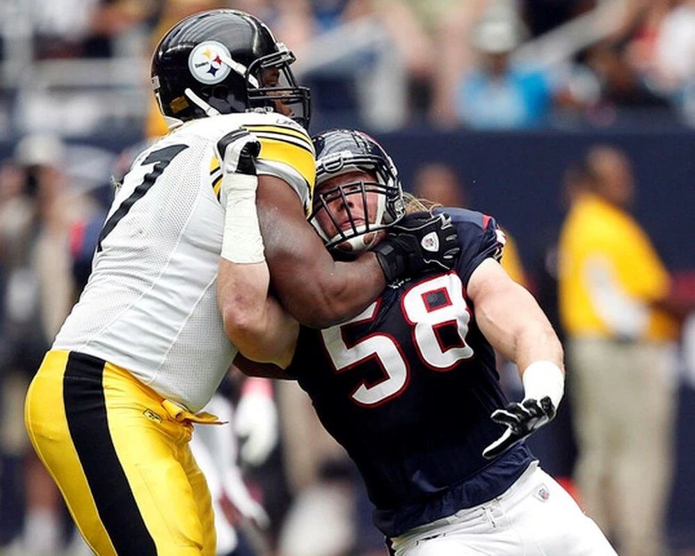 Tunch Ilkin Photo Pittsburgh Steelers Nfl Football Game Action