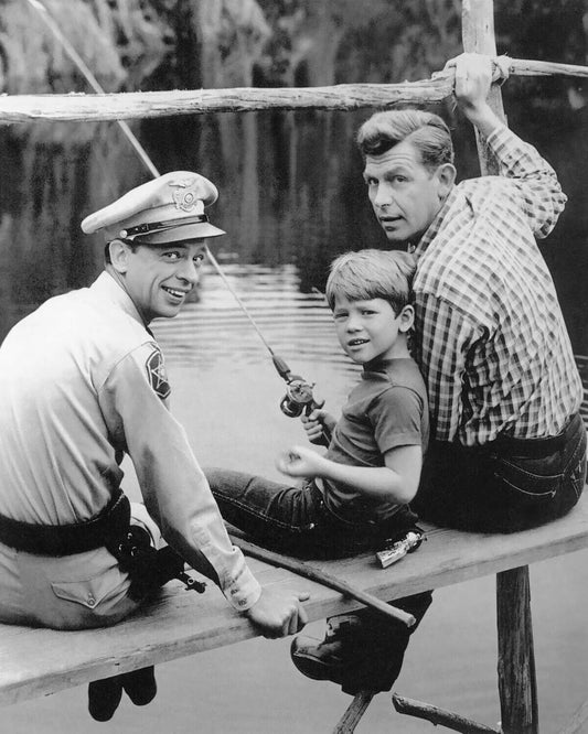 Tv Show Andy Griffith, Barney Fife And Opie Glossy Keychain Keychain
