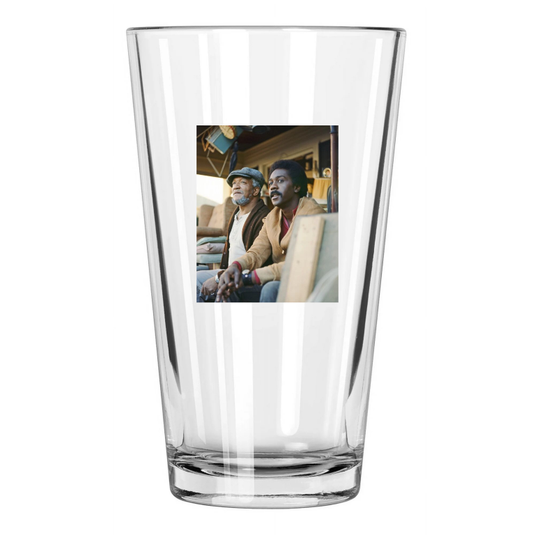 Tv Show Sanford And Son Redd Fox And Demond Wilson Pint Beer Drinking Glass