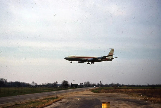 Twa Trans World Airlines Boeing Dayton Airport Retro Picture Photo