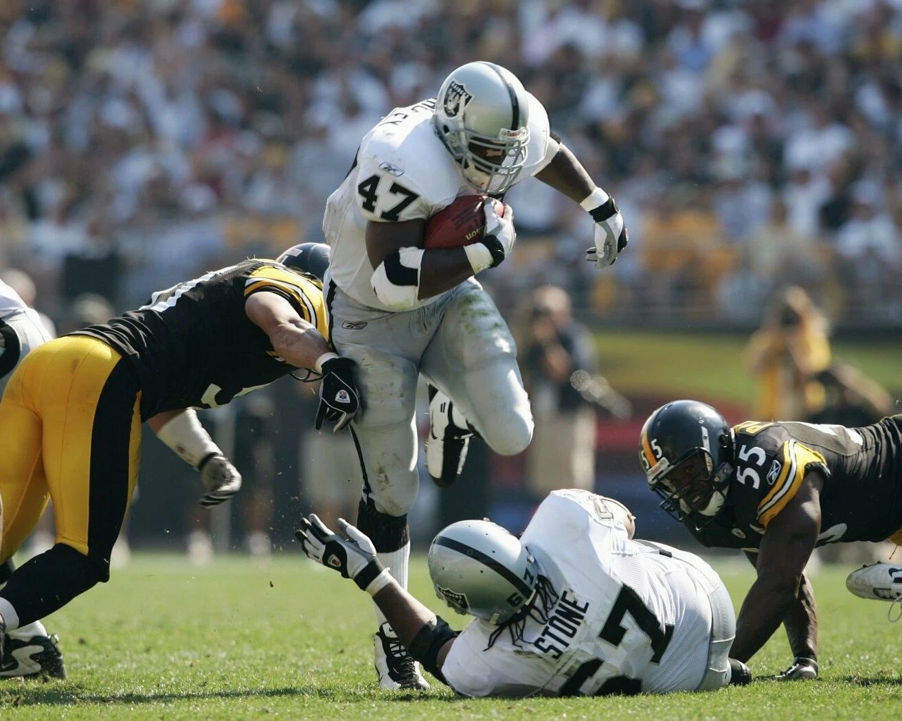Tyrone Wheatley Keychain Oakland Raiders Picture Nfl Football Vs Steelers