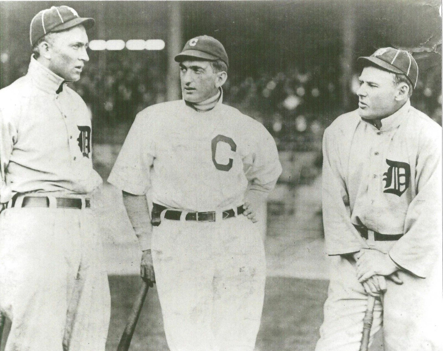 Ty Cobb Shoeless Jackson Sam Crawford Keychain Detroit Tigers Baseball Picture
