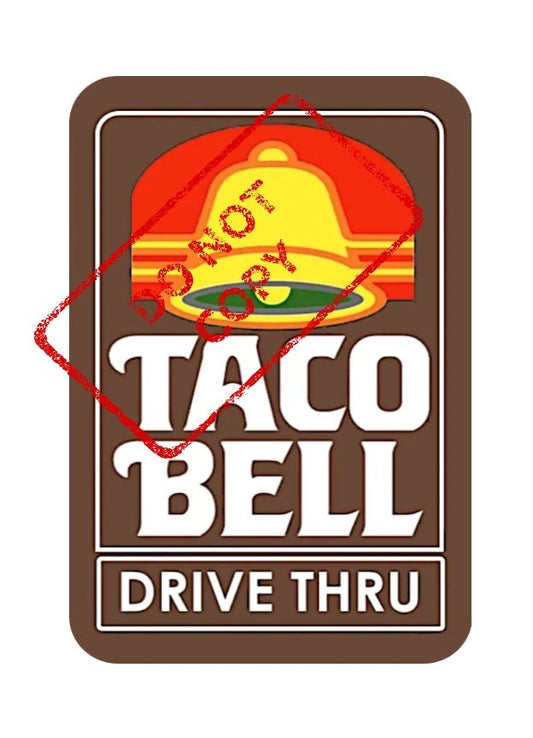 Taco Bell Drive Thru Retro Vintage Fast Food Collectable