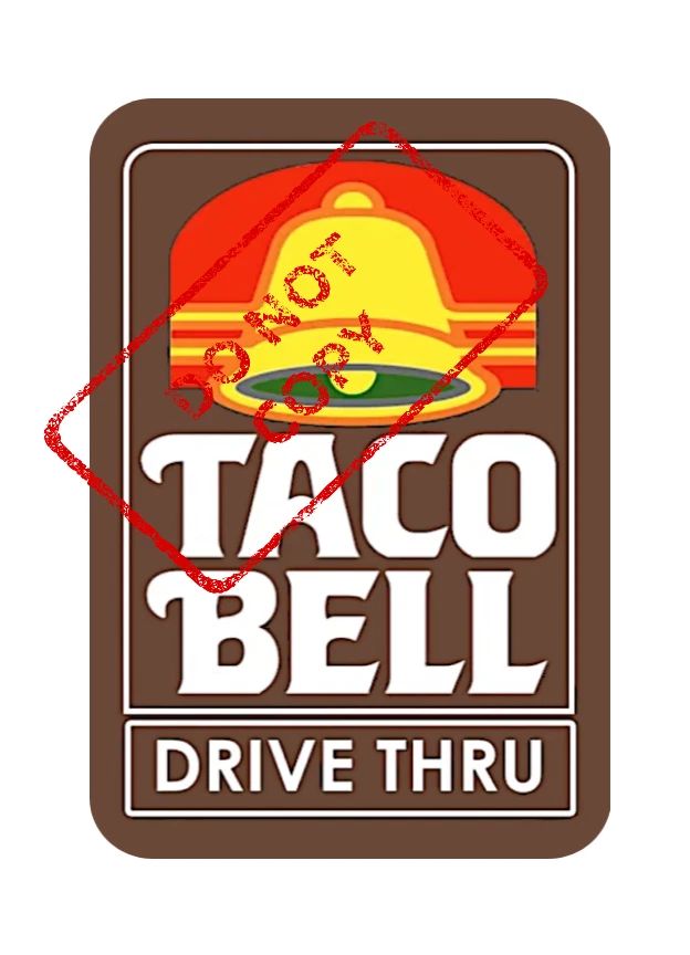 Taco Bell Drive Thru Retro Vintage Fast Food Collectable