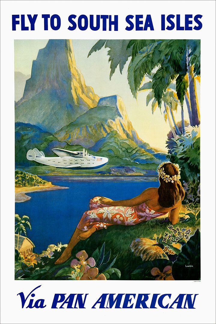 Tahiti Travel Cities Landscape Painting Print Jigsaw Puzzle