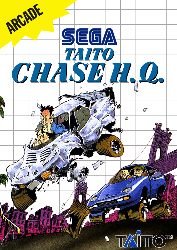Taito Chase H.Q. Sega Master System Print Poster