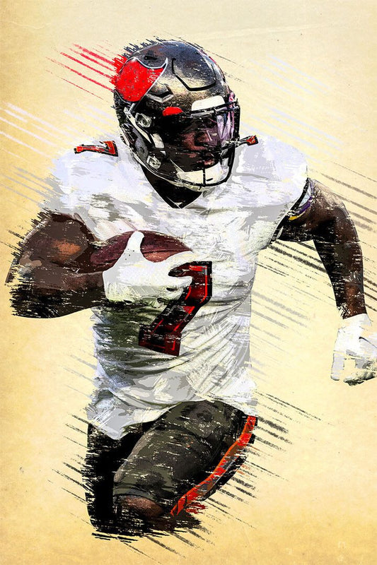 Tampa Bay Buccaneers Leonard Fournette American Football Jigsaw Puzzle