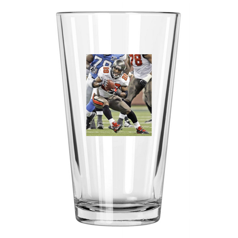 Tampa Bay Buccaneers Warrick Dunn Photo Football Pint Beer Drinking Glass