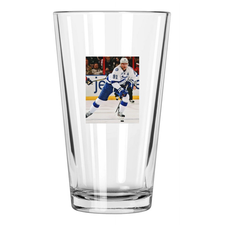 Tampa Bay Lightning Steven Stamkos Photo Hockey Pint Beer Drinking Glass