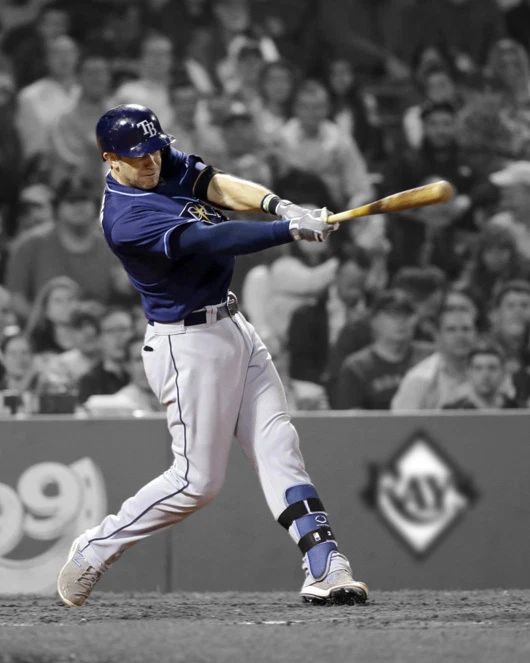 Tampa Bay Rays Evan Longoria Glossy Magnet Baseball Print Spotlight Magnet