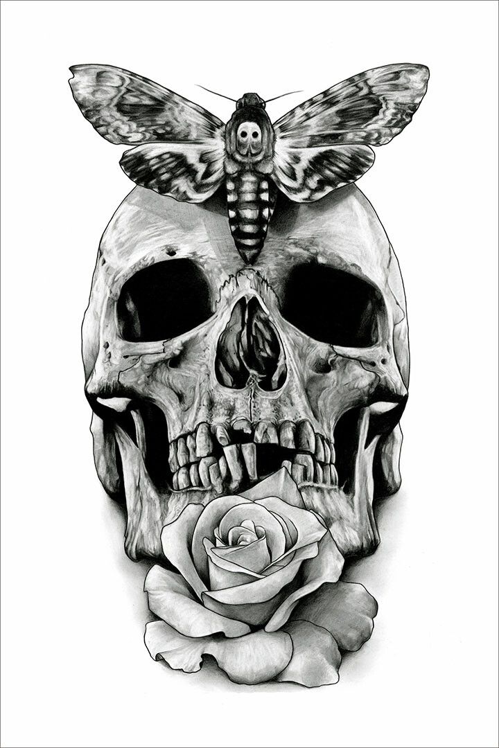 Tattoo Death Skulls Blacklight Fantasy Print Jigsaw Puzzle
