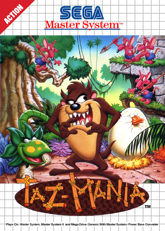 Taz Mania Sega Master System Print Poster