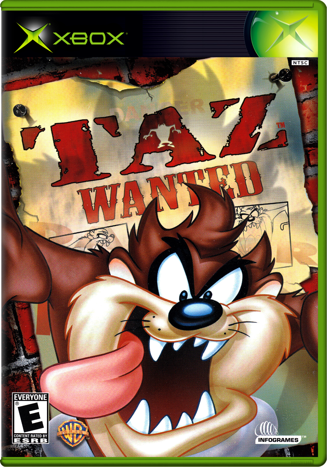Taz Wanted Xbox Print Poster