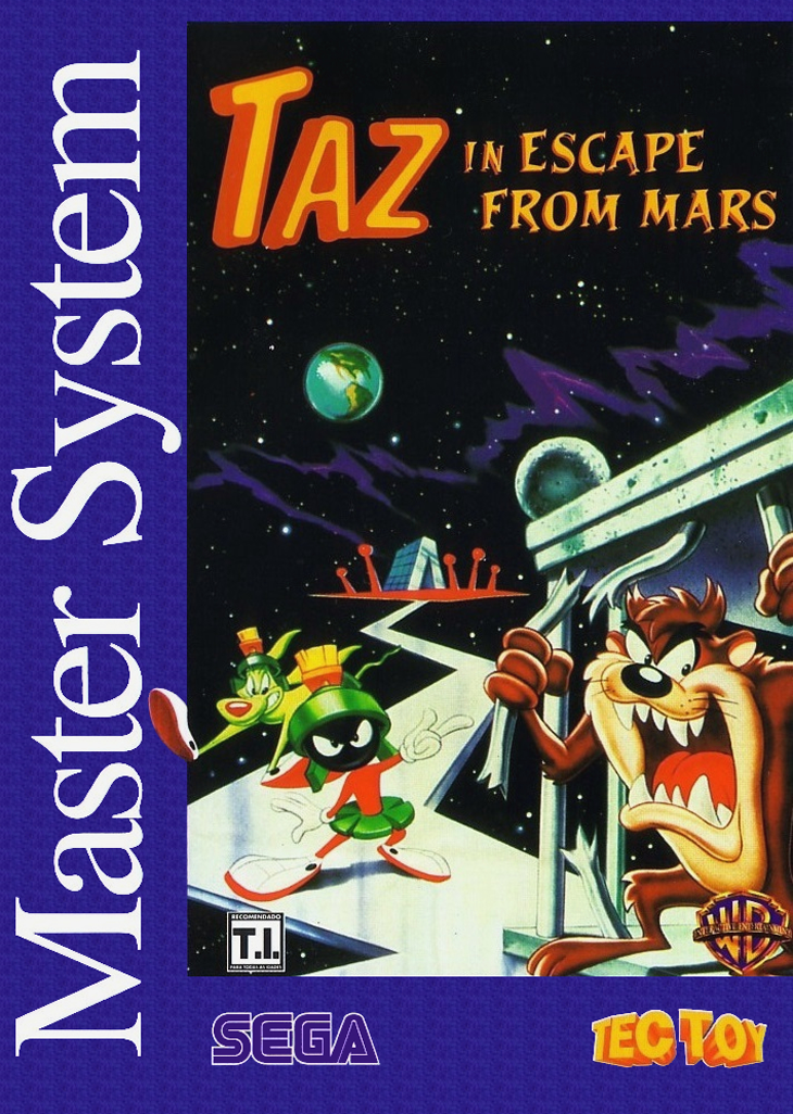 Taz In Escape From Mars Sega Master System Print Poster