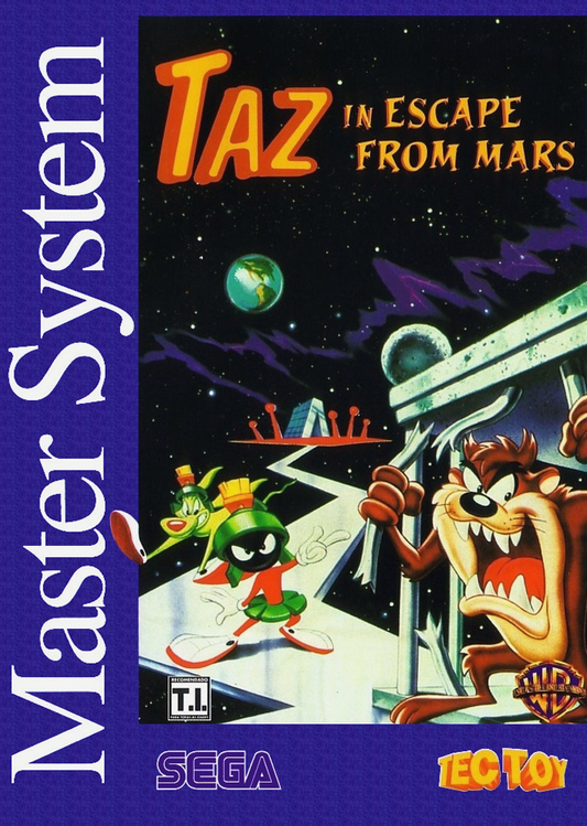 Taz In Escape From Mars Sega Master System Print Poster