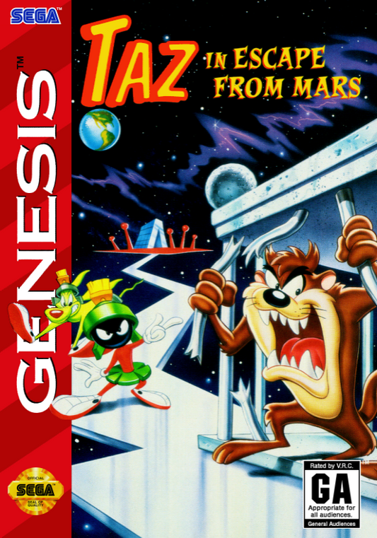 Taz In Escape From Mars (Usa) Genesis Magnet