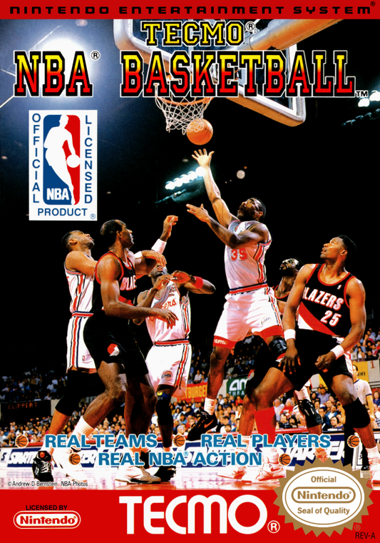 Tecmo Nba Basketball (Usa) Nes Print Poster