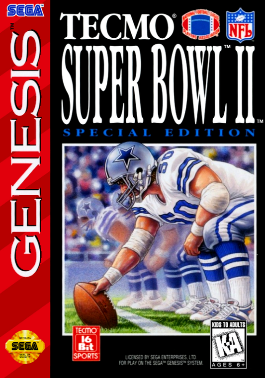 Tecmo Super Bowl Ii (Usa) Genesis Print Poster