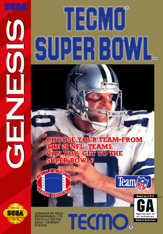 Tecmo Super Bowl (Usa) Genesis Print Poster