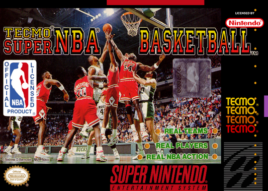 Tecmo Super Nba Basketball (Usa) Snes Print Poster