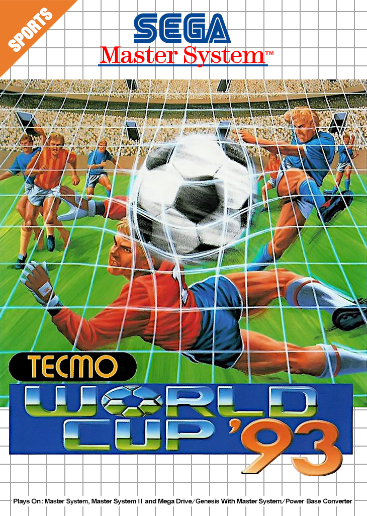 Tecmo World Cup '93 Sega Master System Print Poster