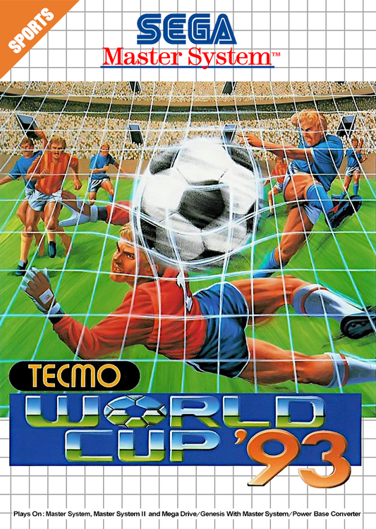 Tecmo World Cup '93 Sega Master System Print Poster