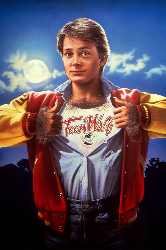 Teen Wolf 1985 Michael J Fox Movie Cover Art Print Decor Jigsaw Puzzle