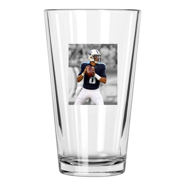 Tennessee Titans Marcus Mariota Photo Spotlight Pint Beer Drinking Glass