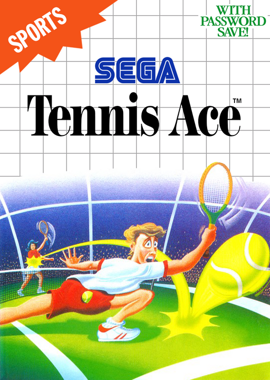 Tennis Ace Sega Master System Print Poster