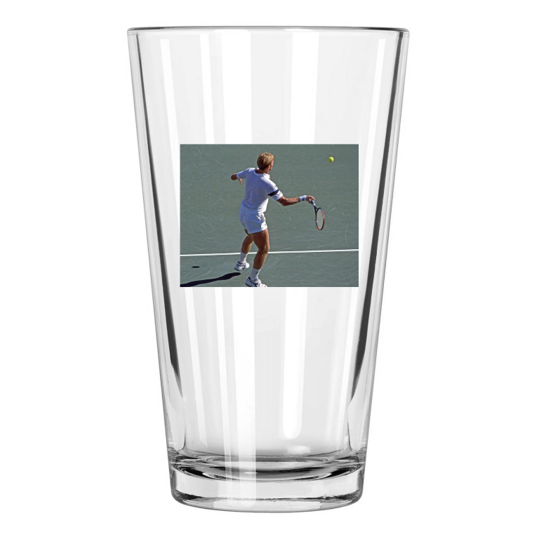 Tennis Champion Boris Becker Photo Pint Beer Drinking Glass