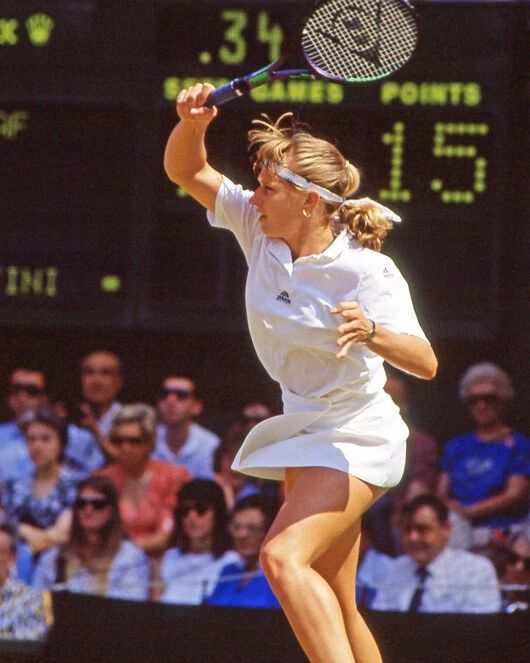 Tennis Champion Steffi Graf Glossy Magnet Print 1991 Wimbledon Magnet