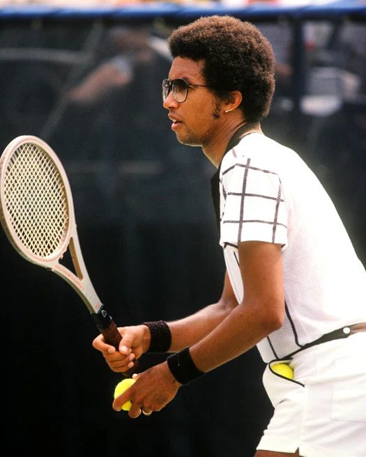 Tennis Legend Arthur Ashe Glossy Photo Print Poster
