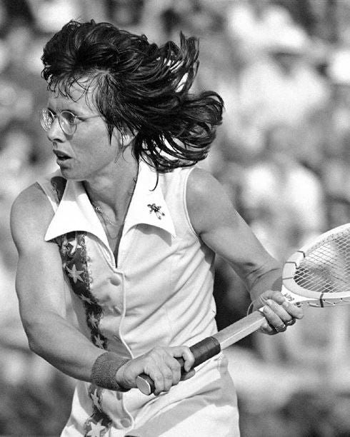 Tennis Legend Billie Jean King Glossy Magnet Action Magnet