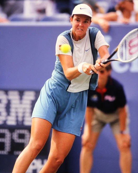 Tennis Legend Lindsay Davenport Glossy Keychain Keychain